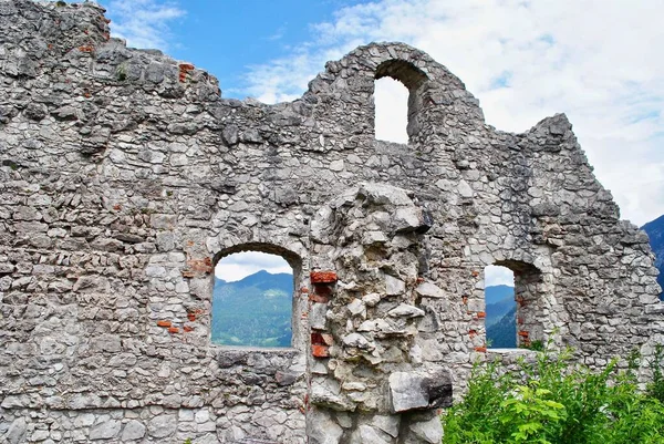 Ruinas Del Castillo Ehrenberg Burgruine Ehrenberg Reutte Austria Castillo Medieval — Foto de Stock