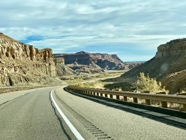 Route Una Carretera Transcontinental Los Estados Unidos Parte Nevada Cruza —  Fotos de Stock