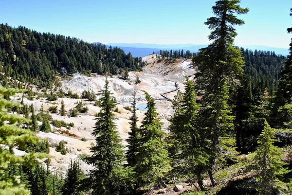 Bumpass Hell Largest Hydrothermal Geothermal Area Lassen Volcanic National Park — Stock Photo, Image