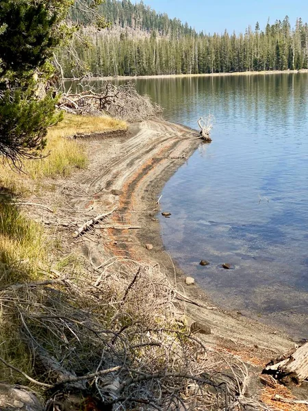 Lassen Volcanic National Park California Lower Twin Lake Twin Lakes — Stock Photo, Image