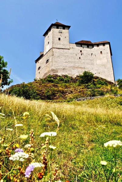 Burg Gutenberg Castelo Gutenberg Cidade Balzers Liechtenstein Situado Numa Encosta — Fotografia de Stock