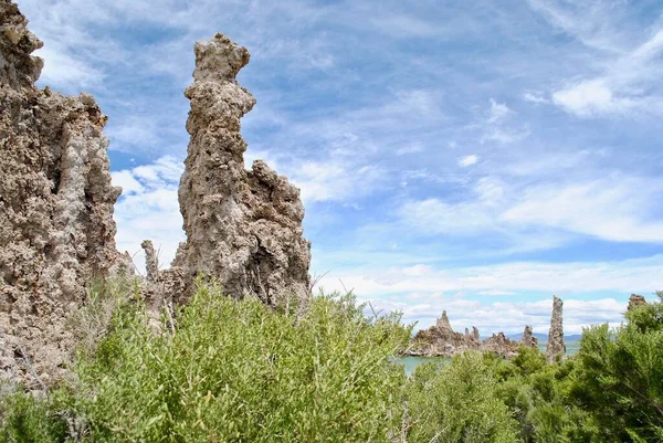 Mono Lake Saline Soda Lake Mono County California Many Columns — Stock Photo, Image