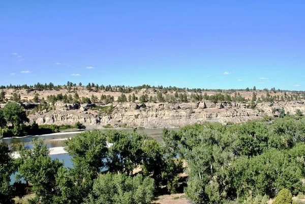 Pompeys Pillar National Monument Ist Eine Felsformation Süden Von Montana — Stockfoto