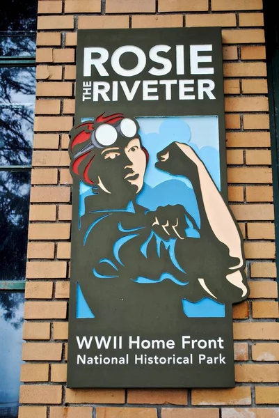 리베터 Rosie Riveter 프런트 Home Front National Historical Park 캘리포니아 — 스톡 사진