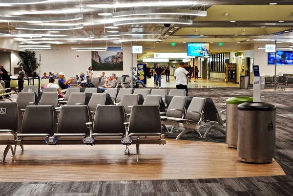 Sacramento California Sacramento International Airport Smf Gate Area Terminal — Stock Photo, Image