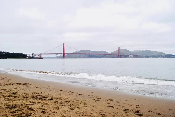 San Francisco California View Crissy Field Golden Gate Bridge Fort — Stock Photo, Image