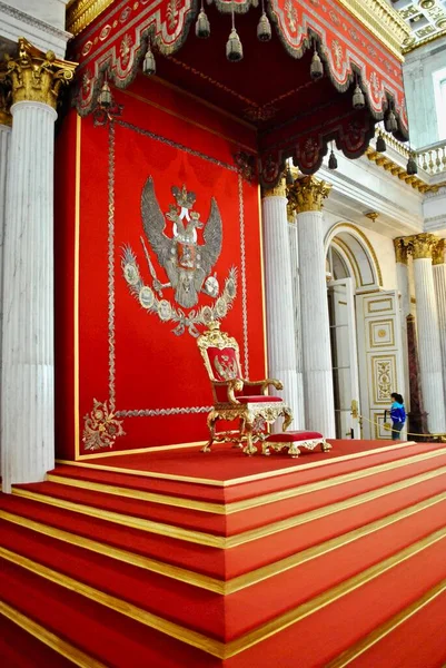 Petersburg Russia Hermitage Museum Interior George Hall Also Referred Great — Stock Photo, Image