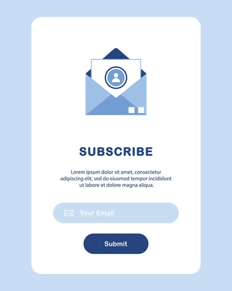 Banner Vettoriale Email Marketing Abbonamento Alla Newsletter Offerte Promozioni Novità — Vettoriale Stock