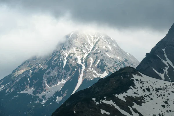Μια Πανοραμική Θέα Στις Κορυφές Των Άλπεων Στην Αυστρία Από — Φωτογραφία Αρχείου