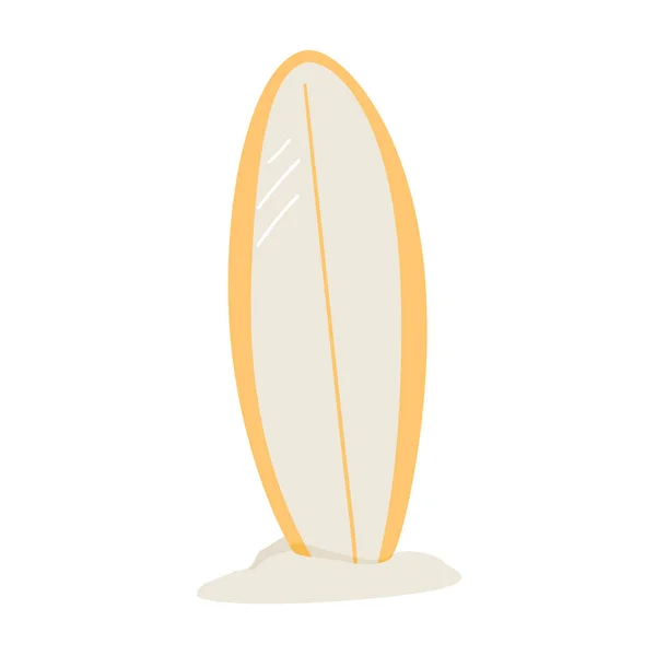 Icono Silueta Tabla Surf Estilo Plano Minimalista Moderno Simple Surf — Archivo Imágenes Vectoriales