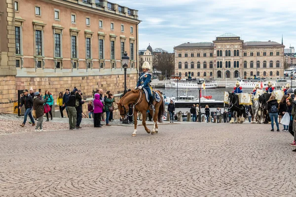 Stockholm Szwecja Kwiecień 2018 Obchody Letniego Króla Karola Xvi Gustawa — Zdjęcie stockowe
