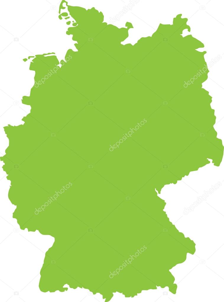 Leere Landkarte von Deutschland - Vektorgrafik ... Leere Landkarte von Deutschland - Vektorgrafik ...
