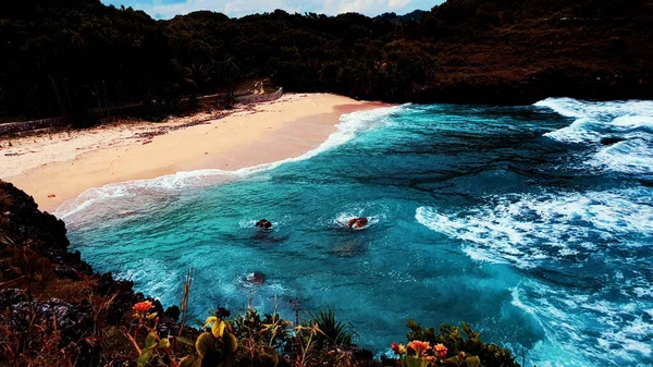 Pantai Watu Karung Pacitan — Stock Photo, Image