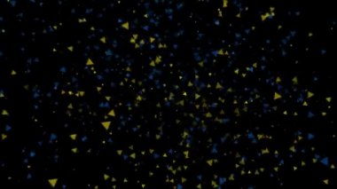 Soyut harita ve Ukrayna bayrağı