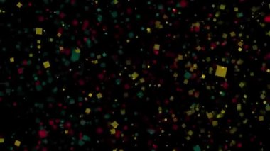 Kamerun bayrağının kutlama animasyonlu arka plan havai fişek görünür