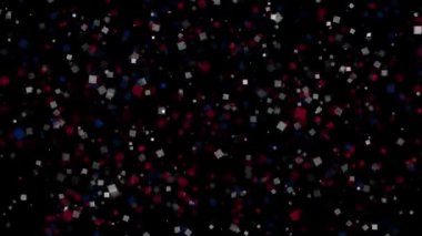 Kosta Rika bayrağının kutlama animasyonlu arka plan havai fişek görünür