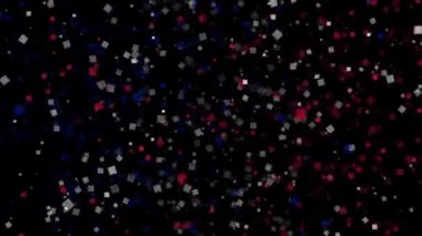 Fransa bayrağının kutlama animasyonlu arka plan havai fişek görünür