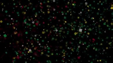 Guyana bayrağı kutlama animasyonlu arka plan havai fişek görünür