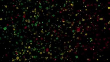 Mali bayrağının kutlama animasyonlu arka plan havai fişek görünür