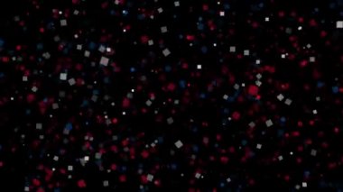 Kuzey Kore bayrağı kutlama animasyonlu arka plan havai fişek görünür