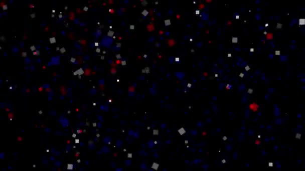 fond animé fête du drapeau de l'Australie apparaissent à partir de feux d'artifice 