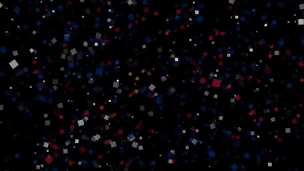 fond animé de fête du drapeau de l'Islande apparaissent de feux d'artifice 