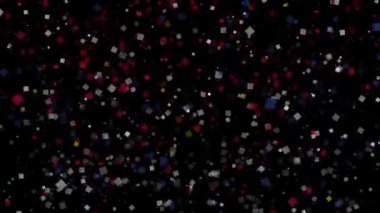 Sırbistan bayrağının kutlama animasyonlu arka plan havai fişek görünür