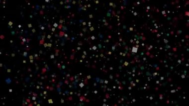 Seyşeller bayrağının kutlama animasyonlu arka plan havai fişek görünür