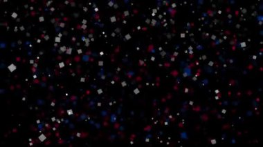 Slovakya bayrağının kutlama animasyonlu arka plan havai fişek görünür