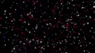 Amerika Birleşik Devletleri bayrağının kutlama animasyonlu arka plan havai fişek görünür