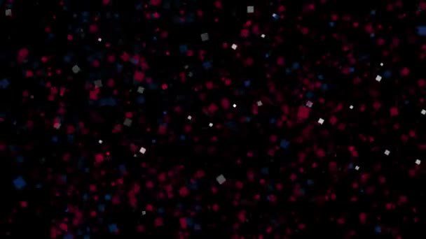 fond animé de fête du drapeau des Samoa apparaissent de feux d'artifice 