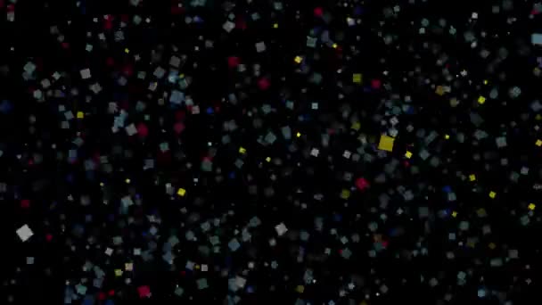 fond animé de fête du drapeau de Tuvalu apparaissent de feux d'artifice 