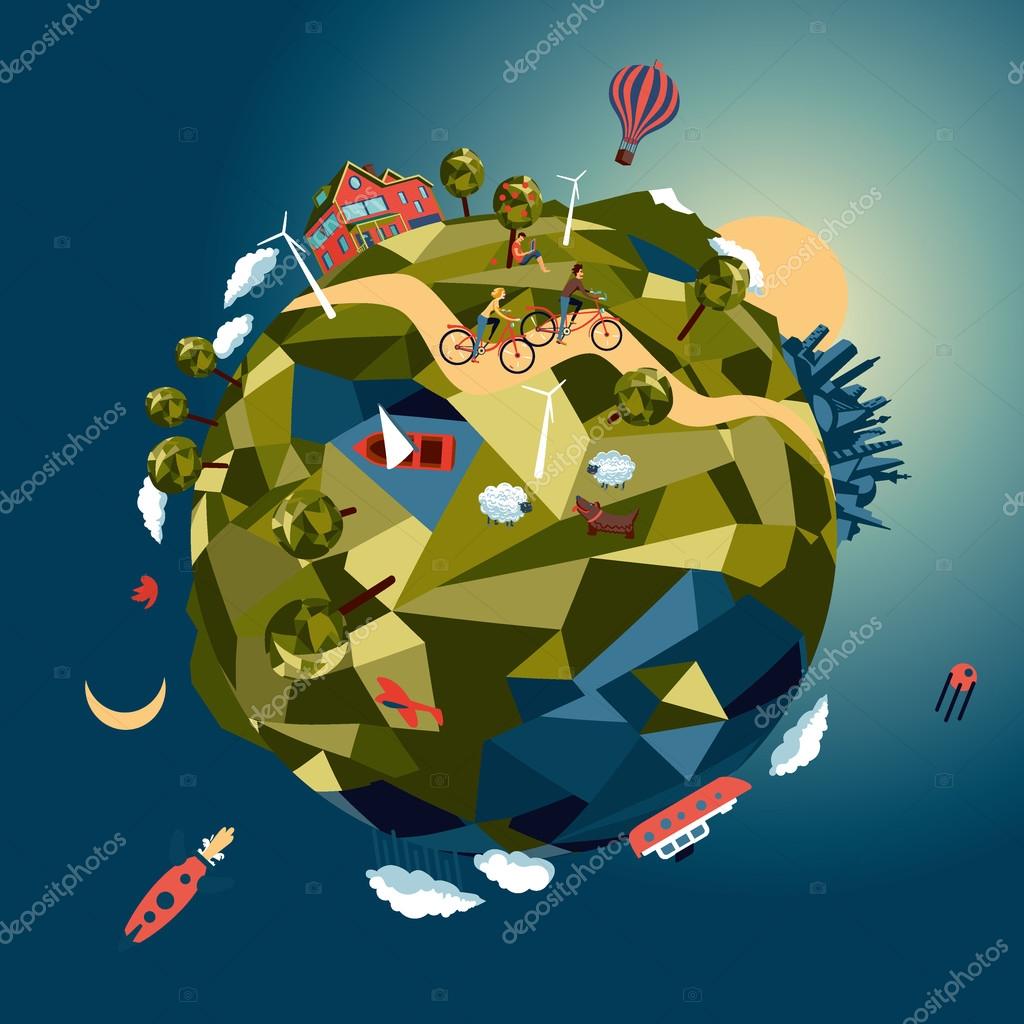 Little green Stock Vector Image by ©ne2pi 89491110