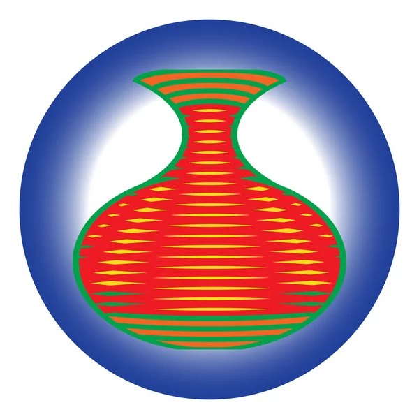 Color vector icon amphora — Stock Vector