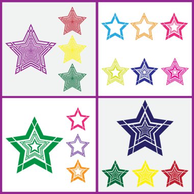 yıldız ile renkli simgeler