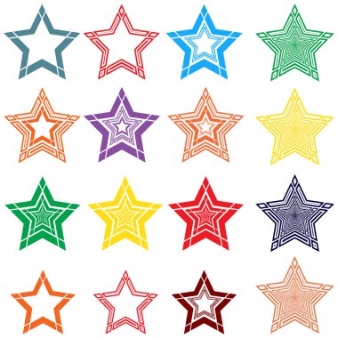 yıldız ile renkli simgeler