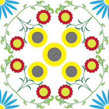 Çiçeklerle kusursuz bir arkaplan