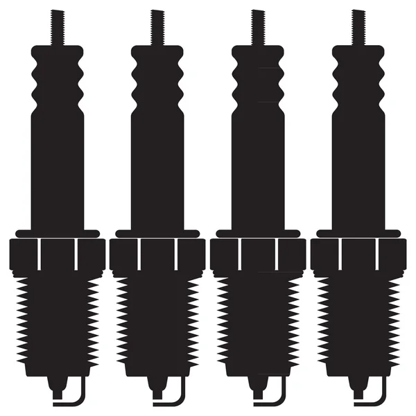 Vektorbild von Automobil-Zündkerzen — Stockvektor