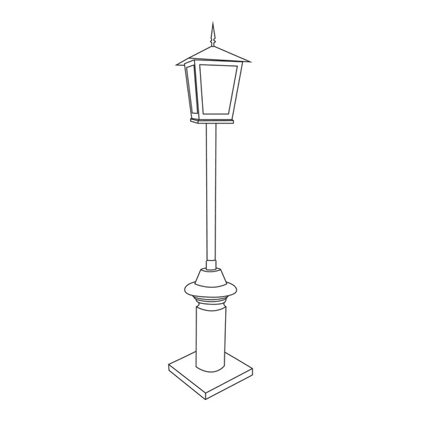 Immagine vettoriale di un lampione — Vettoriale Stock