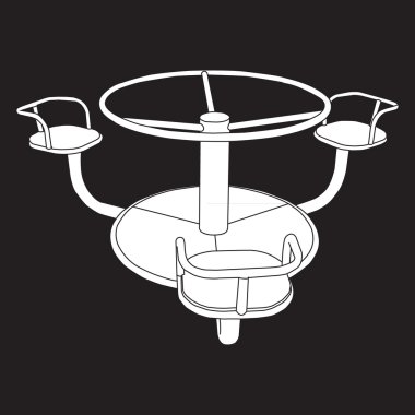 dengeleyici çocuklar için salıncak seti, stil doodle, illüstrasyon kroki