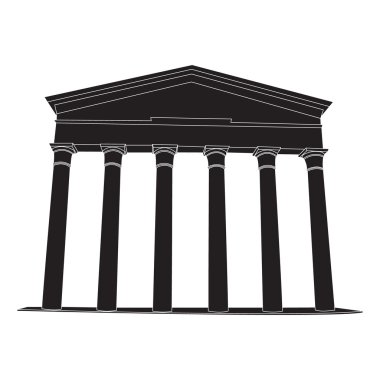 Görüntü sütunlarla tarihi yapılar/Mimariler