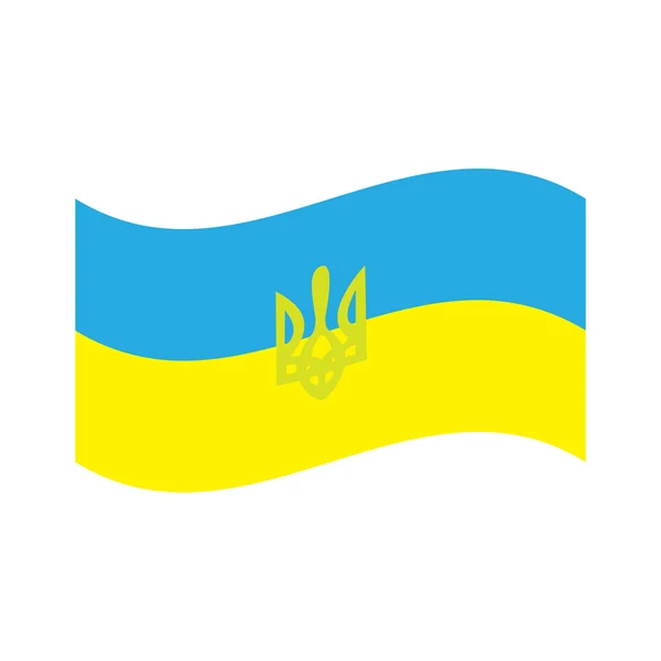 Ukrainska flagga färg bild — Stock vektor