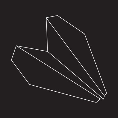 Vektör çizim kağıt uçak