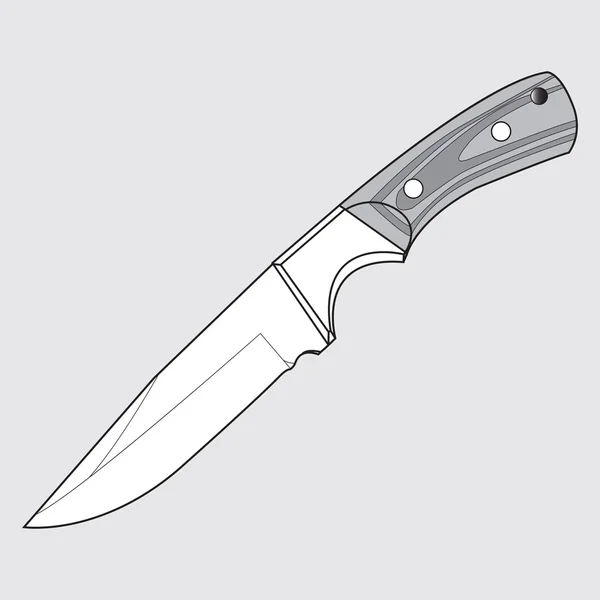 Imagen vectorial de un cuchillo — Vector de stock