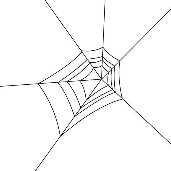 Monochromes Symbol mit Spinnennetz — Stockvektor
