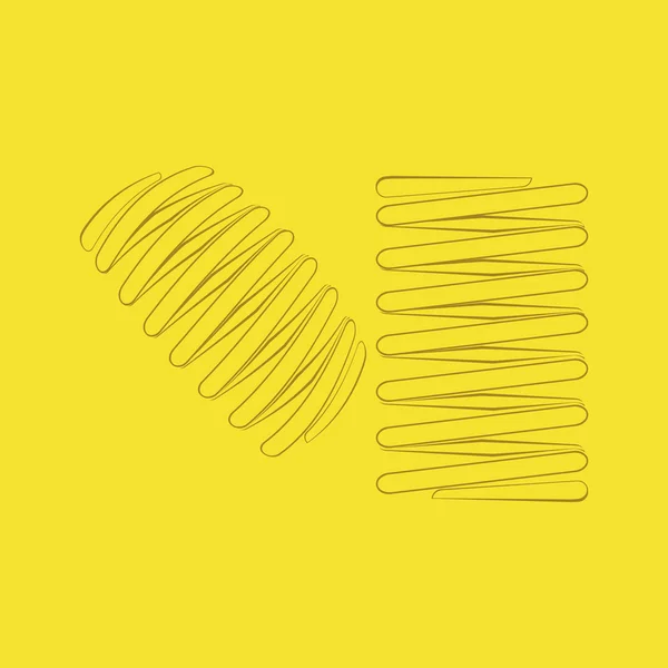 Icône monochrome avec ressorts — Image vectorielle