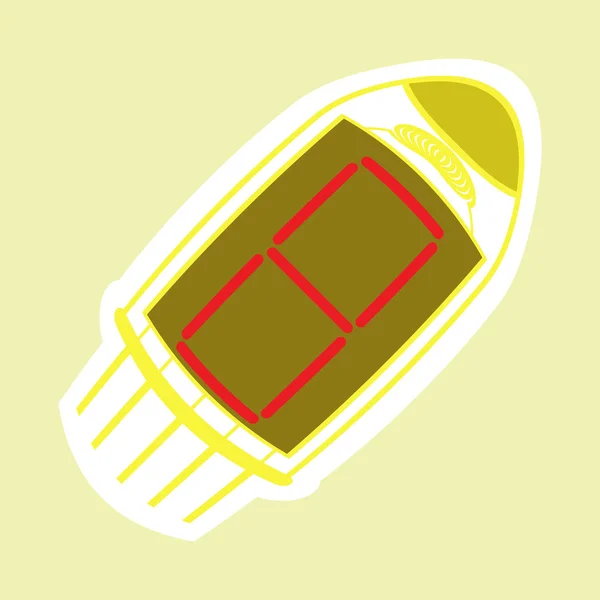 Icono monocromo con tubos de radio — Vector de stock