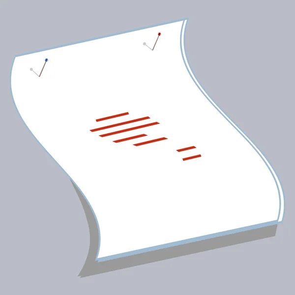 Monochromes Icon Set mit Büroklammern — Stockvektor