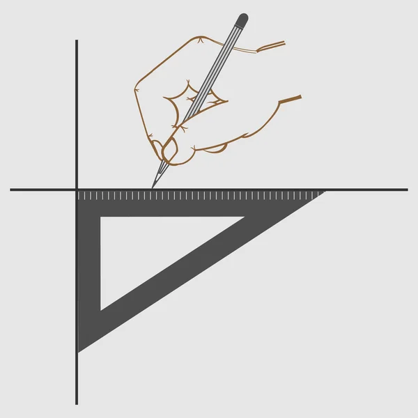 Obraz ręcznie za pomocą narzędzia — Wektor stockowy