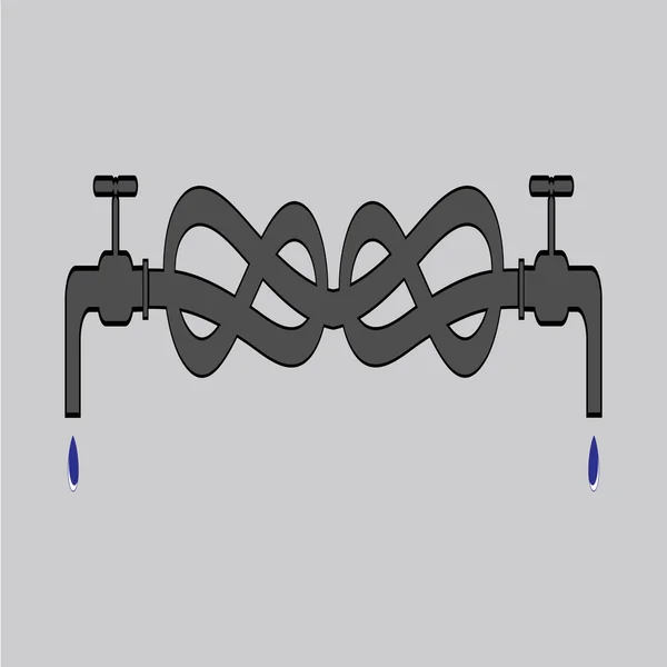 Monchrome afbeelding kraan — Stockvector